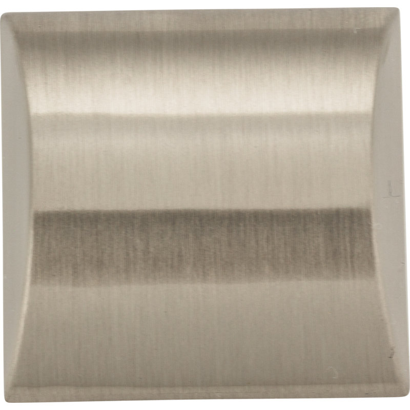 Roman Square Knob, Satin Nickel