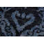 Tapis noir / bleu en laine noué à la main 3 pi 11 po x 5 pi 8 po Brayton Damask