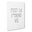 C'est La Vie V2 Typography - Wrapped Canvas-64024791