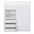 Wood Full Size Loft Bed with Built-in Wardrobe, Desk, Storage Shelves and Drawers-17160653