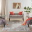 Tapis gris / rouille Eveland-64043161