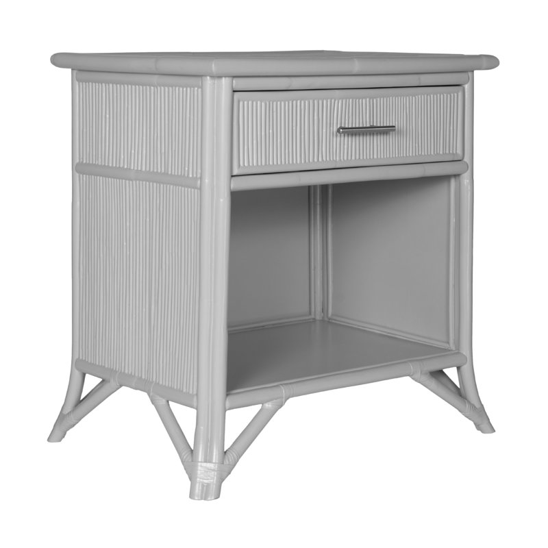 Table de chevet 1 tiroir, Gris clair