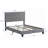 Full Size Modern Upholstered Platform Bed Frame w/ Tufted Linen Headboard, No Box Spring Needed,Grey-677922768-678370791