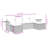 Vidaxl Garden Sofa Set Brown, Cream White