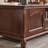 American rectangular walnut end table