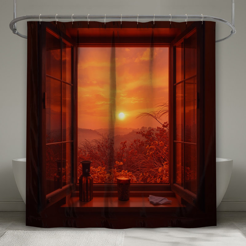 Rideaux de douche Sunset View, L 70 po x H 84 po