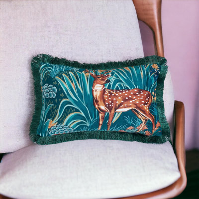 Tassels Velvet Reversible Pillow Cover