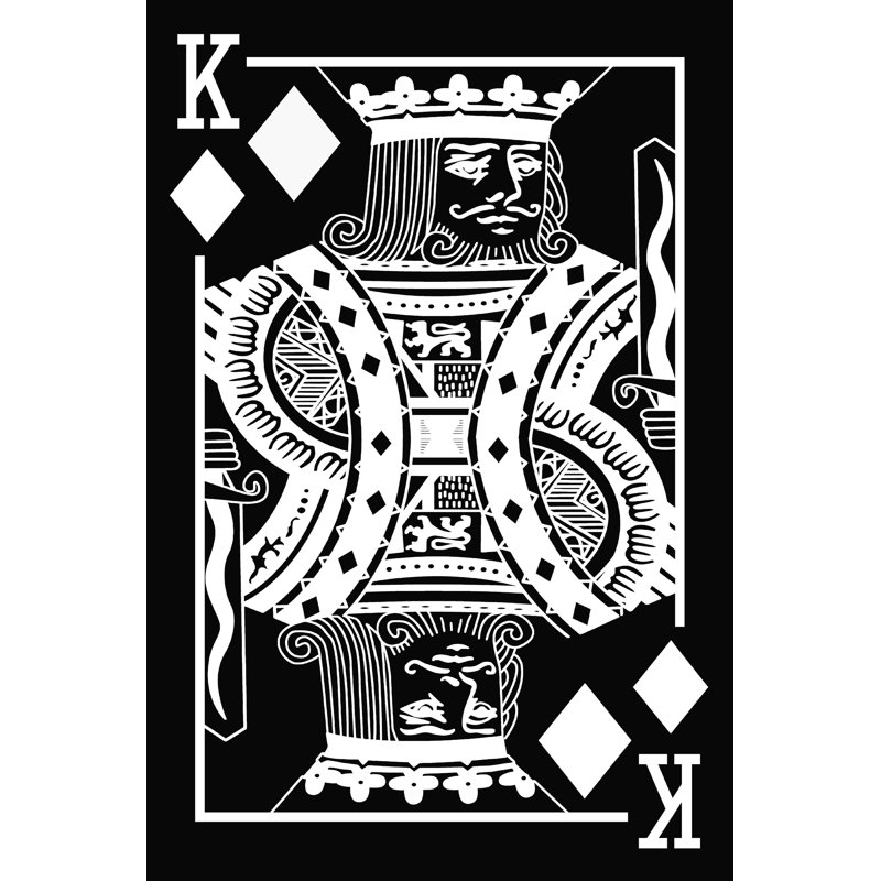 «King of Diamonds 1», impression sur toile tendue, H 48 po x l 32 po x P 1,25 po