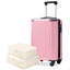 Bagage à main 20 pouces Hardshell, valise légère en ABS durable avec roulettes pivotantes, verrou TSA intégré, 2 cubes de rangement