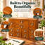 12-Drawer Apothecary Cabinet,Pre-Assembled Wooden Organizer