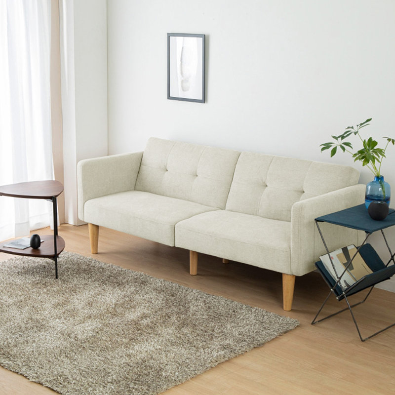 THREE SEATER SOFA BED , Beige Linen