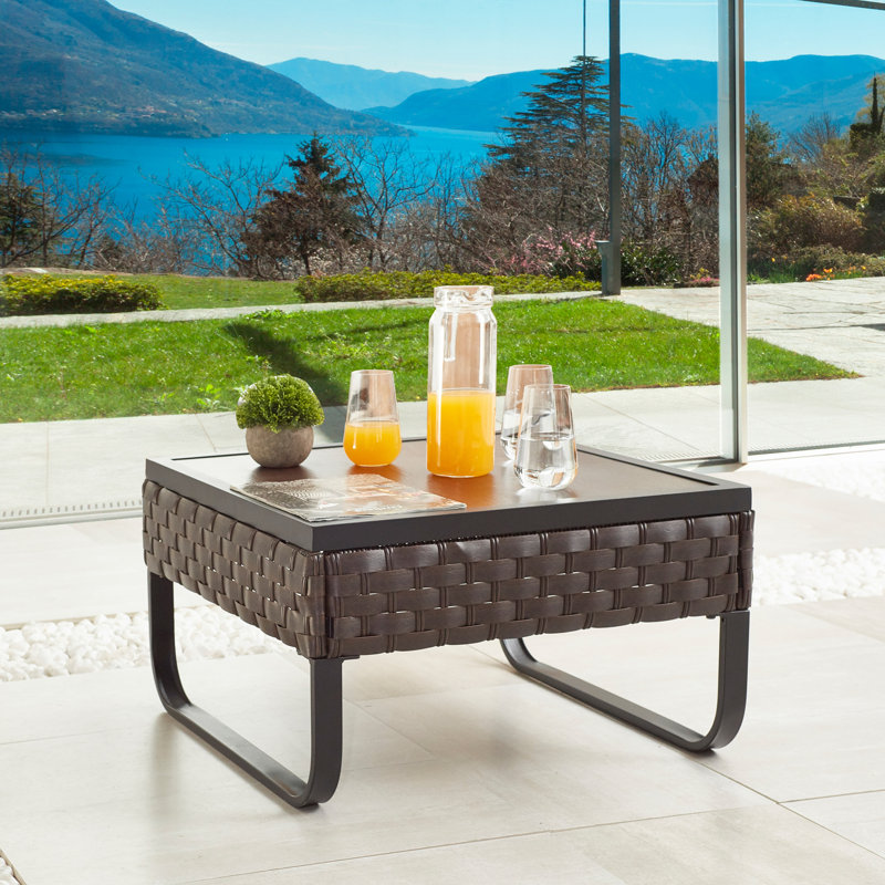 Heiman Square Steel Outdoor Side Table , 23.6 " W 23.6 " D