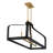 Kenmore 5 - Light Kitchen Island Rectangle Chandelier in Matte Black/Brass-533580859