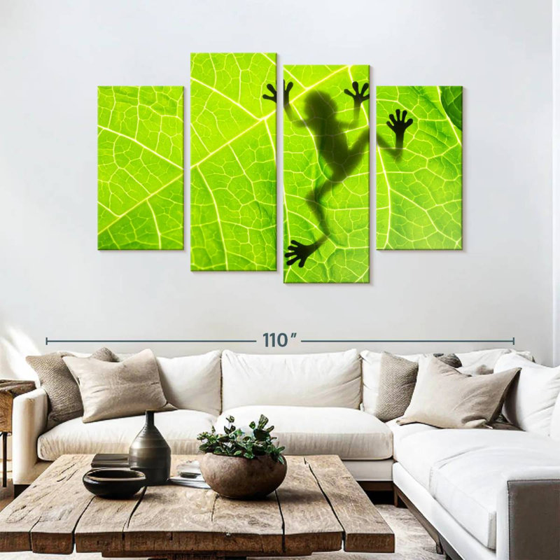 Brampt Frog Leaf Shadow, 54" H x 84" W
