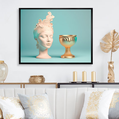 «Marble Woman surrealistic Universe II», reproduction sur toile