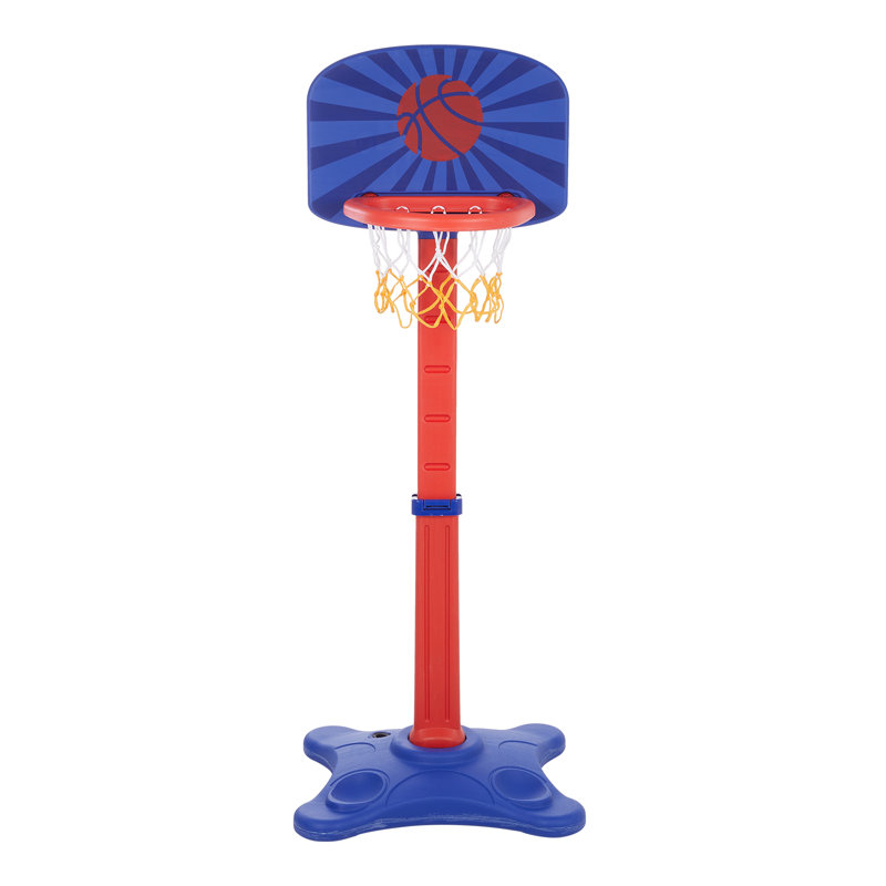 Freeport Park Adjustable Height 52.5cm W Plastic In-Ground Basketball Hoop with Basketball(s) Included