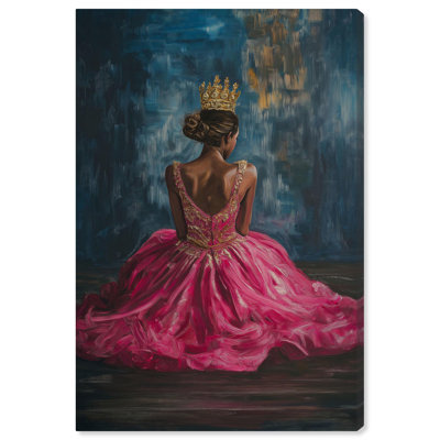 The Rose Crown Canvas Ebony Portrait Art by Art Remedy