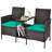 2 - Person Patio Conversation Set with Cushions-140880094