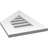 Half Peaked Left Surface Mount Signature Urethane Functional Gable Vent 12/12 Pitch, Primed Tan-101726036