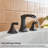 2-handle Bathroom Faucet with Drain Assembly-100089970
