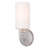 Brushed Nickel Wall Sconce with Handcrafted Off White Fabric Shade - Elegant Lighting Fixture