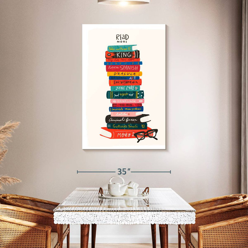 Keiraleigh Read More Book Stack, 48" H x 32" W