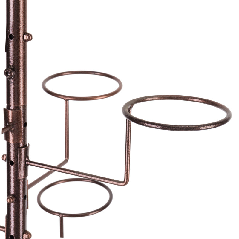Iron Freestanding 20 - Hook Coat Rack, Bronze