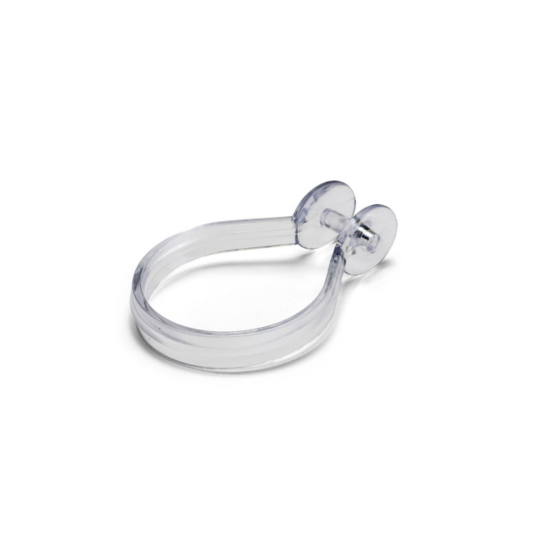 Clear Button Shower Curtain Hook