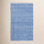 Herringbone French Blue White Outdoor Rug