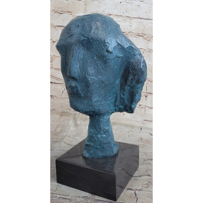 Statue abstraite d'un buste féminin «A Line Through Time Modern Art»