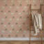 Strolling Elephant - Pink Savanna Wallpaper