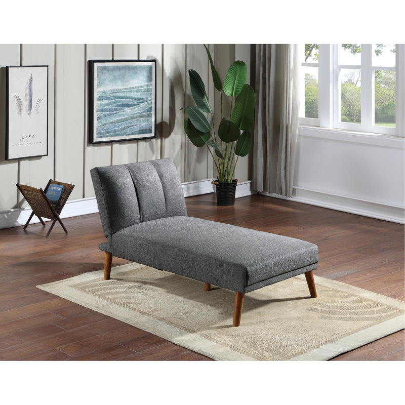 Canapé moelleux à pieds en bois massif 1 pièce, Bleu gris
