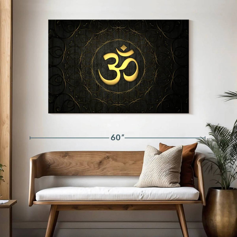  «Golden Om Symbole, H 32 po x l 48 po