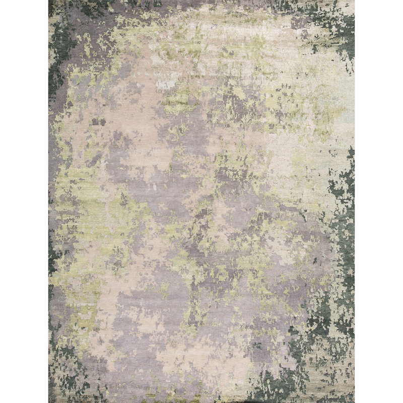 Area Rug in Gray, Rectangle 8' x 10'