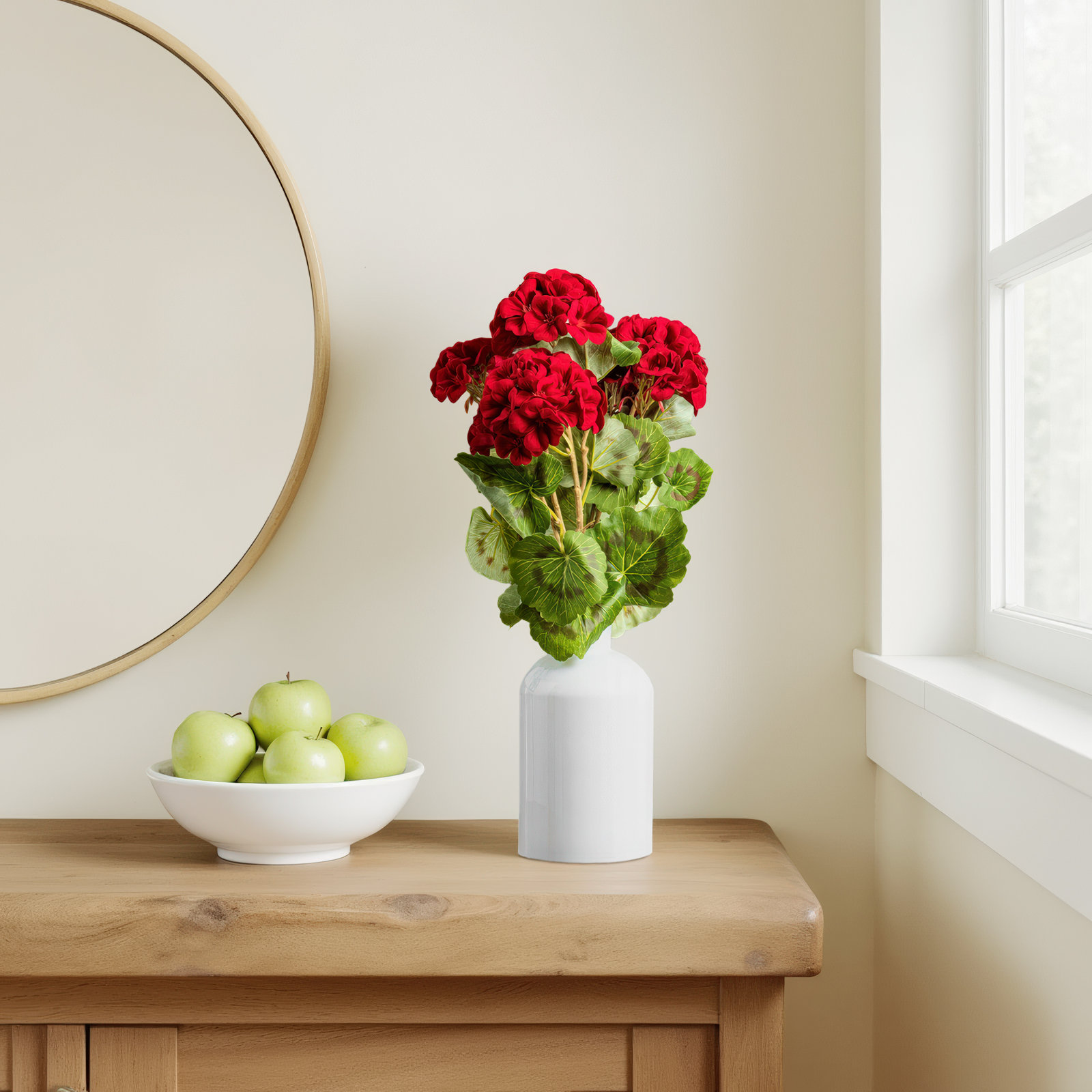 Geranium Floral Stems, Red