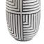 Maize Grey & Black Patterned Ceramic Round Base Table Lamp - Elegant Simple Design