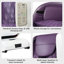 Fauteuil de massage inclinable électrique en similicuir-326641064