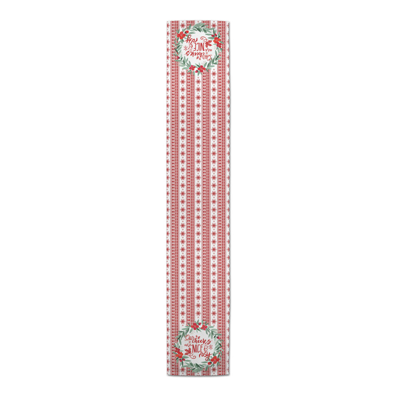 Pocklingt Our Cheeks Are Nice and Rosy Runner, 72" L x 16" W