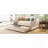 Teddy Fleece Full Size Upholstered Daybed With Light And Trundle-1578839412