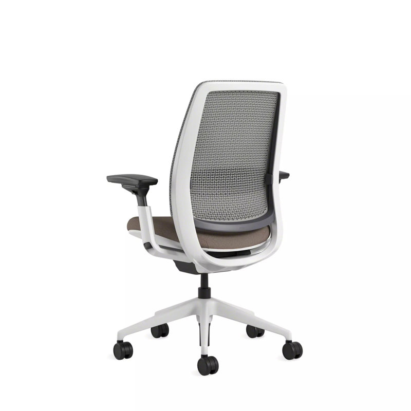 Steelcase Series 2 3D Microknit Airback Task Chair, Truffle/Nickel, Seagull, Hard Floor