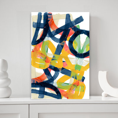 «Shuffling Steps 1», art abstrait géométrique audacieux