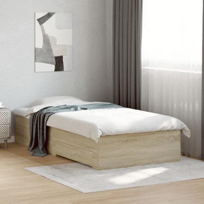 Vidaxl Bed Frame With Drawers Engineered Wood