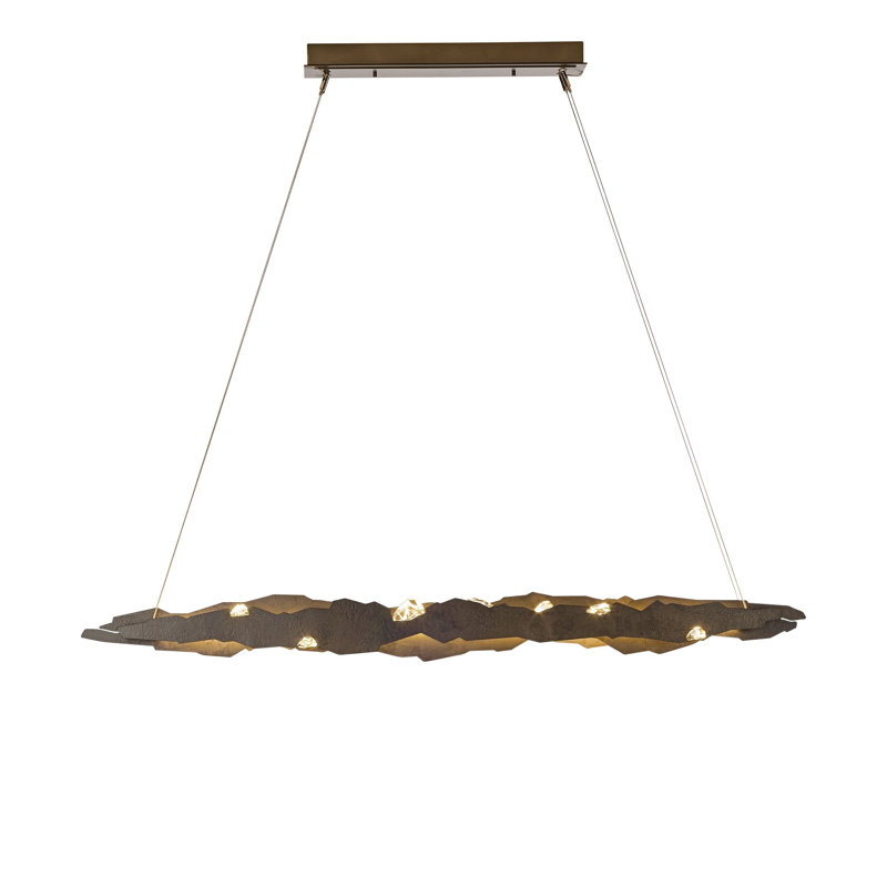 Luminaire suspendu pour îlot de cuisine Trove, Fumée foncée