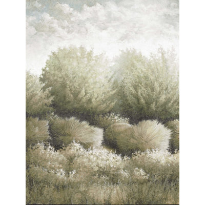 «Soft Green Landscape Mate», reproduction sur toile tendue
