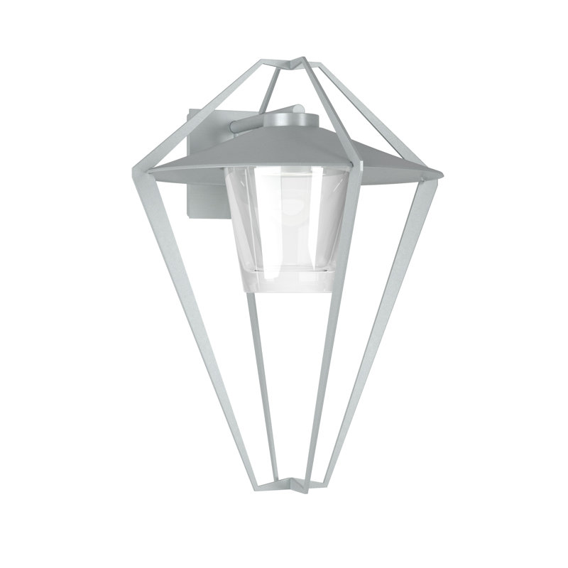 Stellar Outdoor Wall Lantern, Coastal Burnished Steel, 23.5" H x 18.2" W x 18.6" D