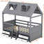 Structure de lit simple en bois-1926983232