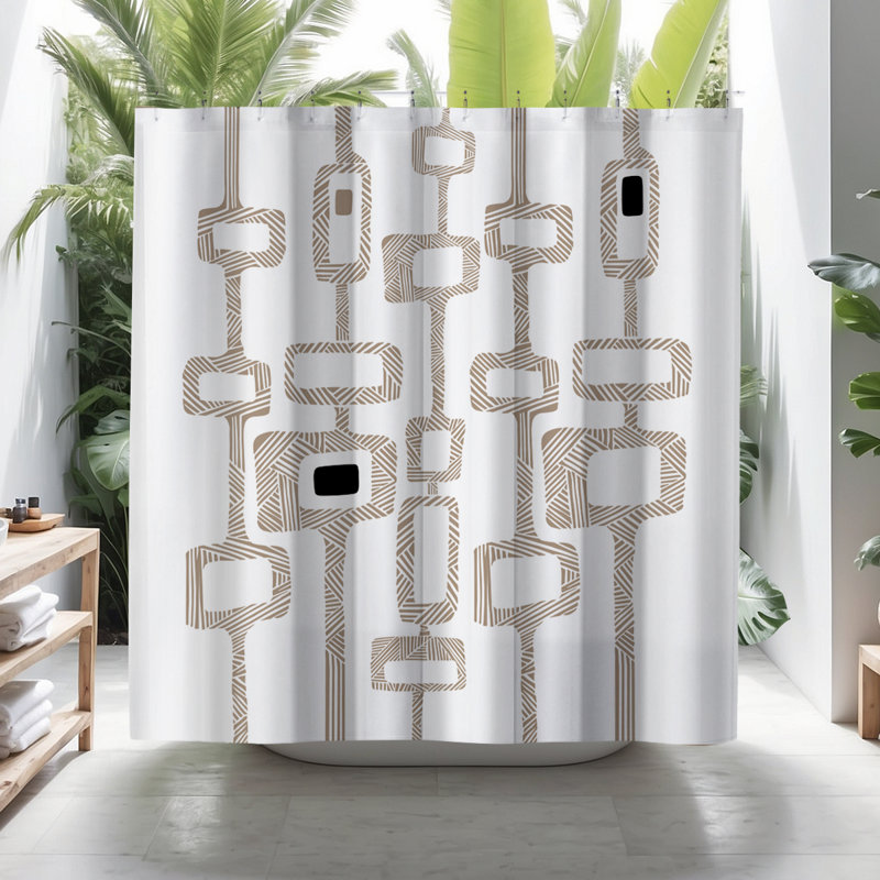 Coco Shower Curtain, Beige