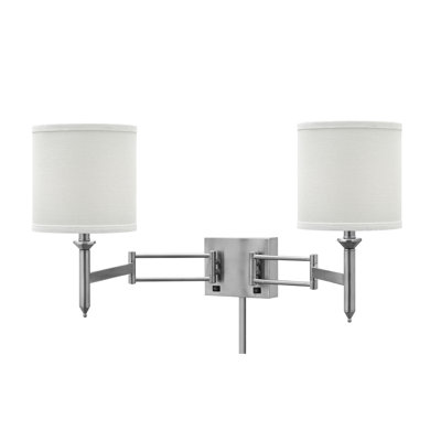 Steel Plug-in Swing Arm Sconce