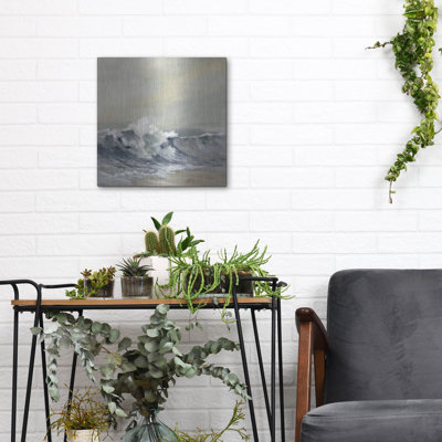 'Splashing Wave' by Silvia Vassileva Metal Wall Art