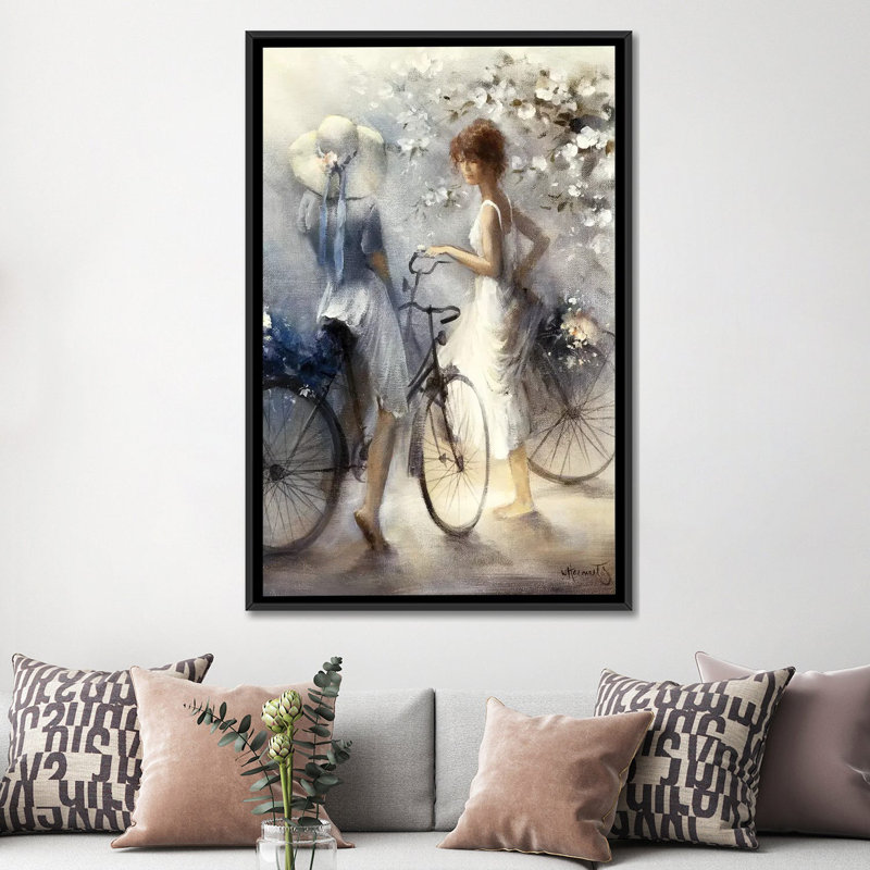 «Spring», reproduction sur toile, H 26 po x l 18 po x P 1,5 po, Toile encadrée noire, Pas de tapis
